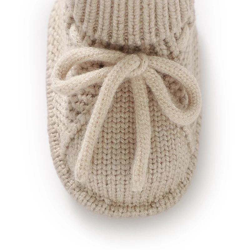 Fashion Infant Baby Boy Socks Shoes Pure Color Anti Slip Knit Newborn Girls Floor First Walkers Casual Outdoor Children Booties 5