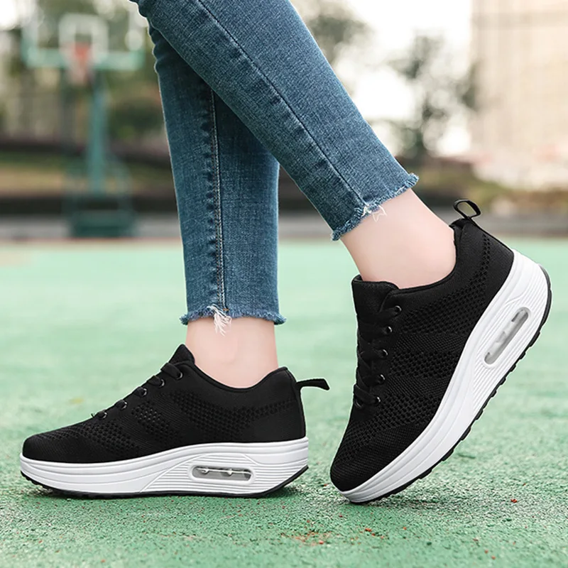 Mesh dance Shoes Woman jazz Modern Soft Outsole Dance Sneakers Breathable Lightweight Dancing Fitness Shoes