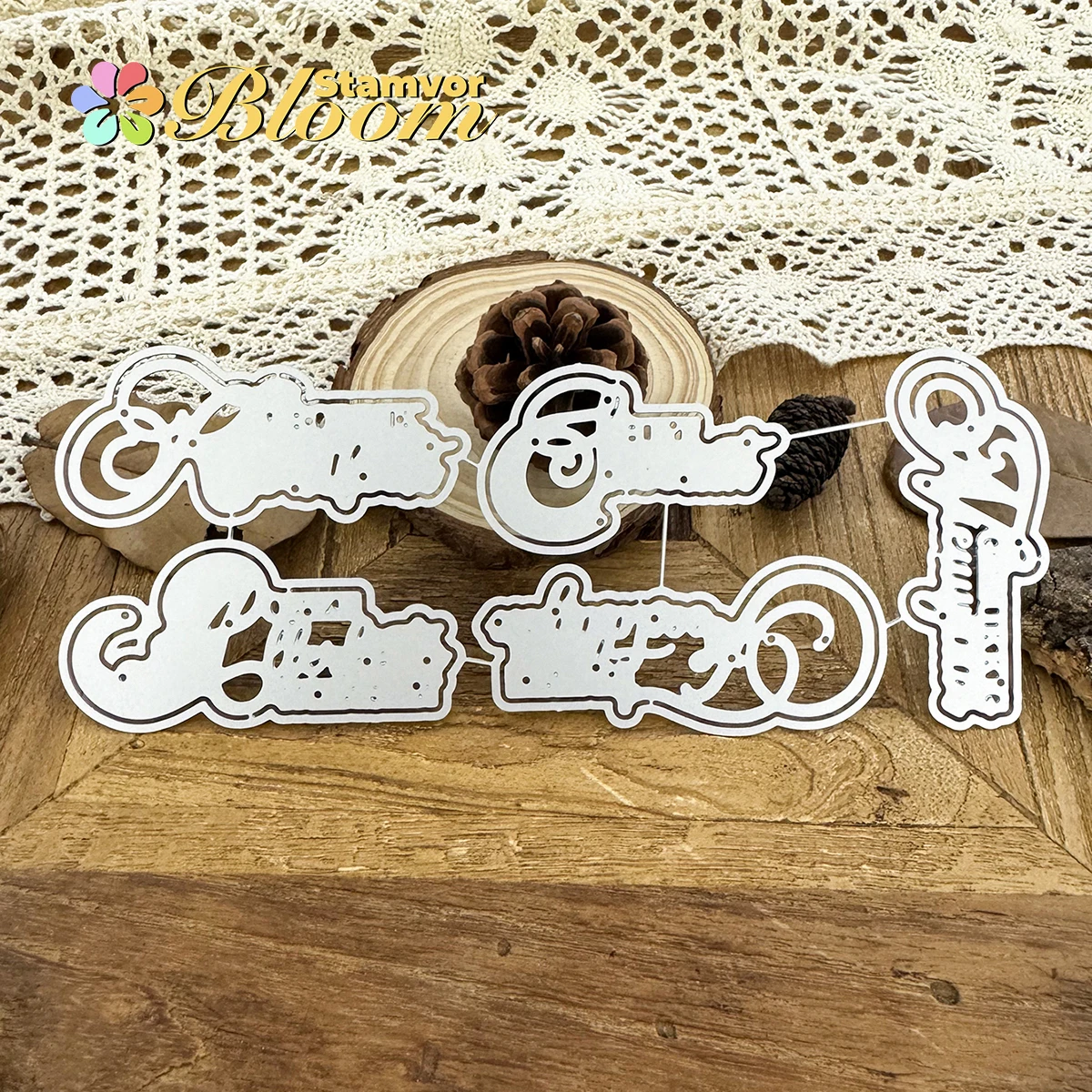 오리지널 러블리 실용적인 더치 레이어즈 문장 타이틀 금속 커팅 다이 스크랩북 장식 엠보싱