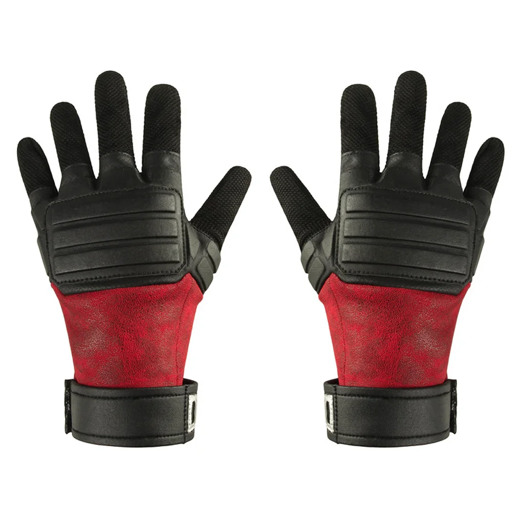 

Halloween Carnival DP Wade Wilson Cosplay Faux Leather Gloves Costume Accessories Superhero Handwear