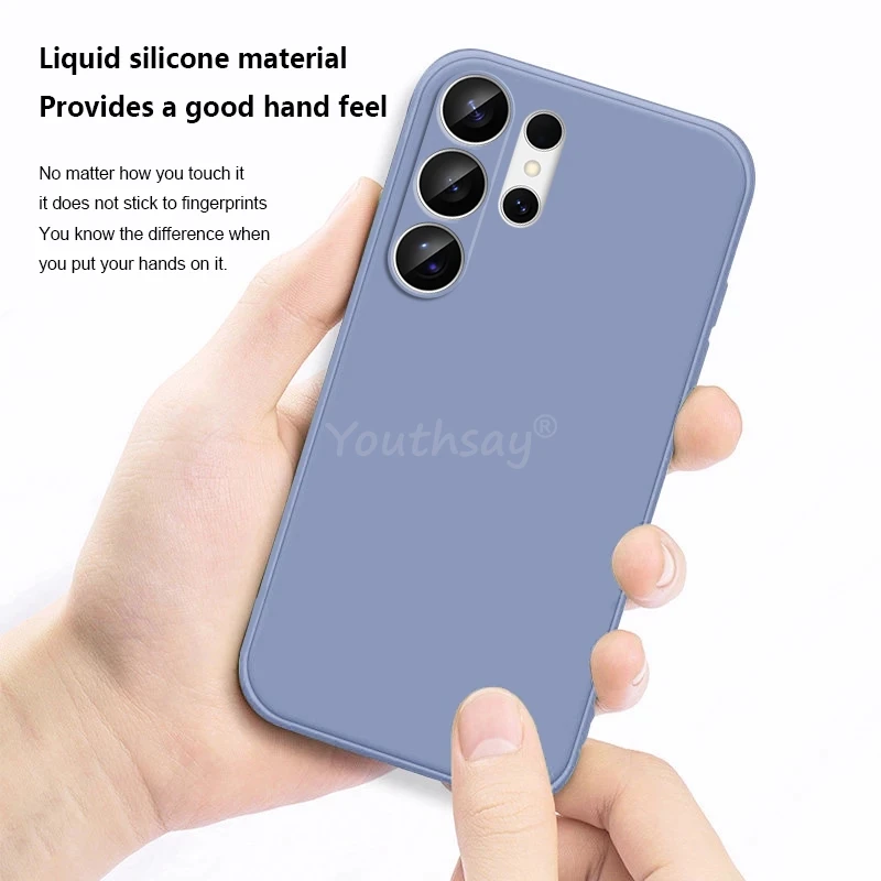 Liquid Silicone Plain Case - Soft TPU Anti-Drop Protector Cover