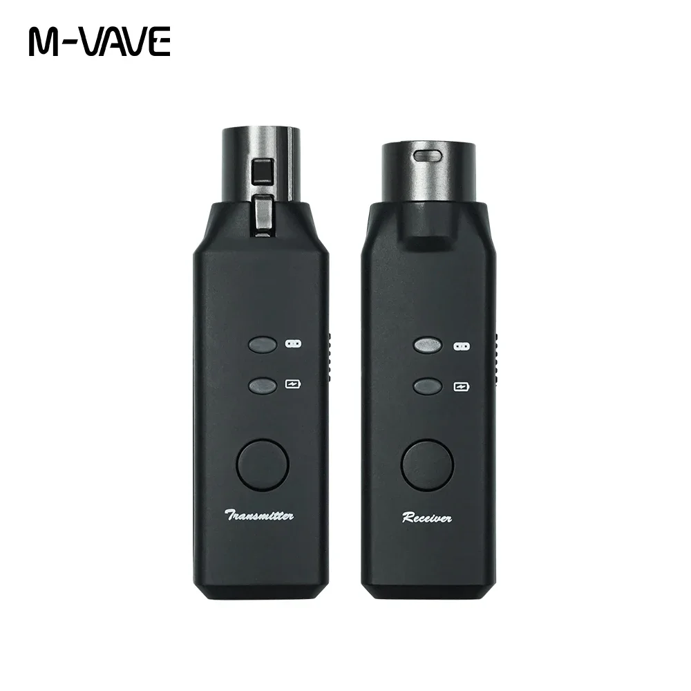 M-VAVE WP-7 2.4G Wireless Microphone Xlr Transmitter Receiver Wireless Mic System for Dynamic Microphones Dual-channel