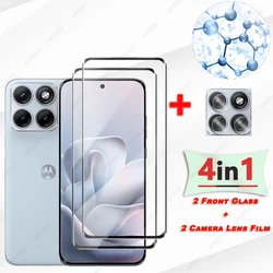 Premium 3D Curved Glass Screen and Camera Lens Protector - 1 Glass and 1 Lens