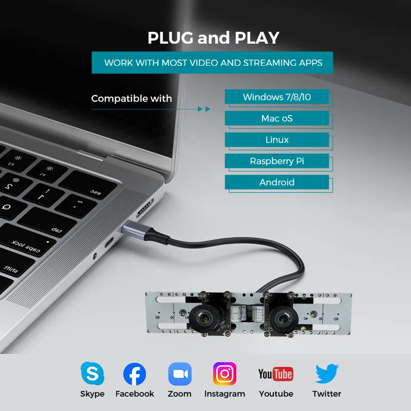 Caméra drone 4K HD 150° 180° 2.8mm 4mm 6mm Lot 5 pièces