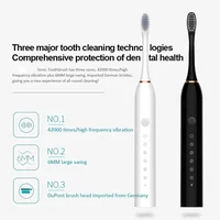 Xiaomi Mijia Electric Toothbrush Rechargeable USB 6 Mode Sonic Toothbrush IPX7 Waterproof Travel Box Holder replacement head New 2