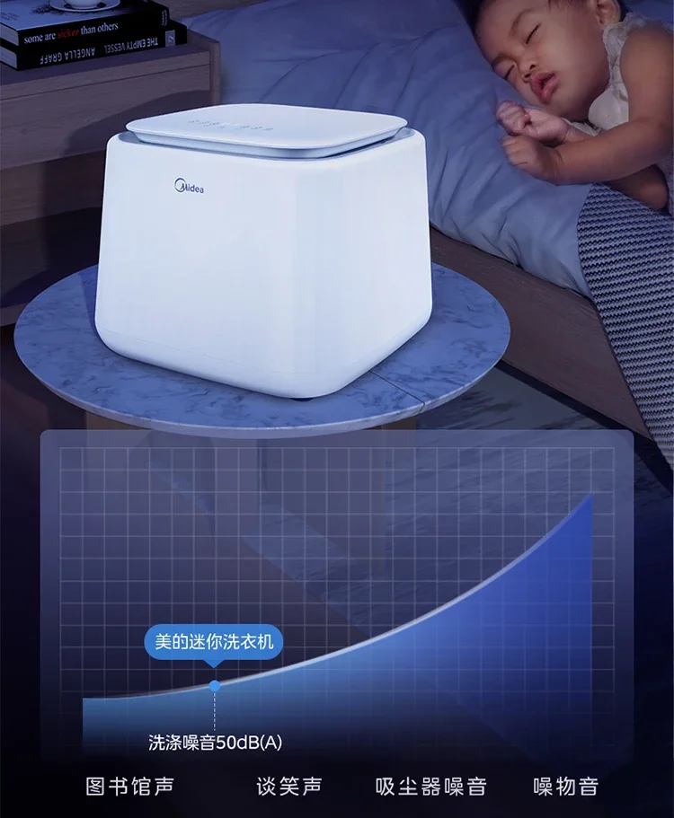 Midea Mini Washing Machine Full-automatic High-temperature Sterilization Mini Washing Machine 5