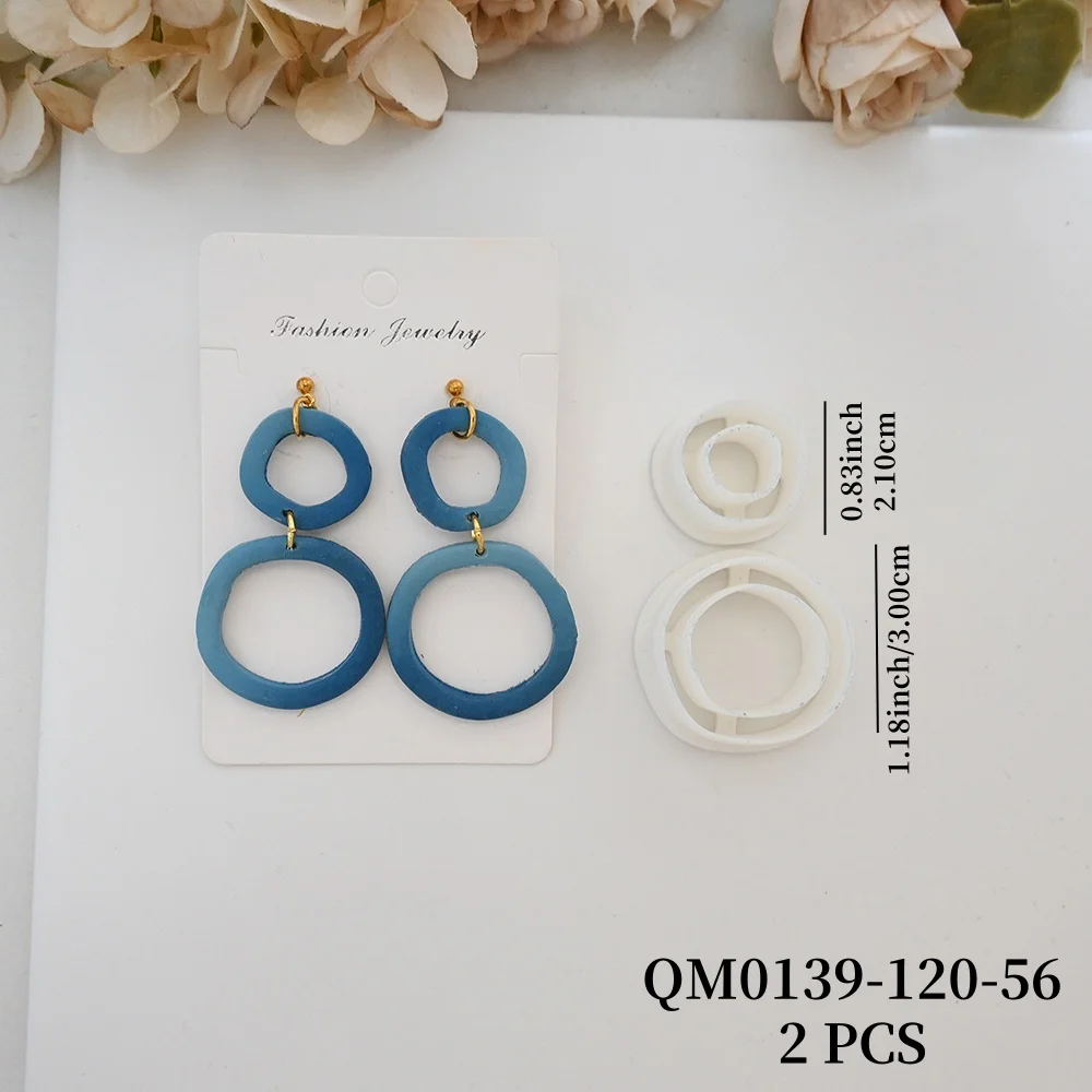 Geometrische Form Hohl Polymer Clay Form Stern/Oval/Kreis Weiche Keramik Ohrringe Polymer Clay Cutter DIY Schmuck schneiden Werkzeug – Detail 7