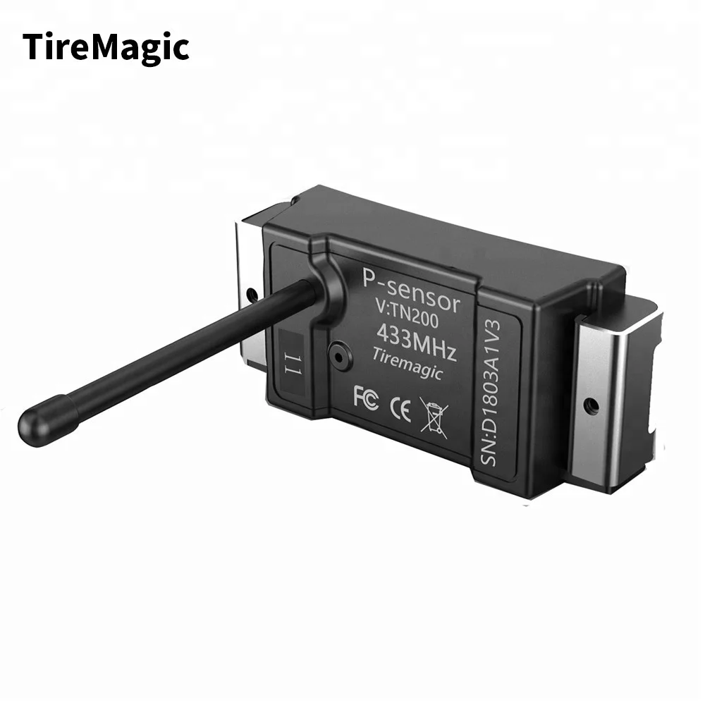 트럭 내부 무선 타이어 압력 시스템, 트럭 TPMS, 14 륜 200psi 센서 내장, 2.8 인치 LCD