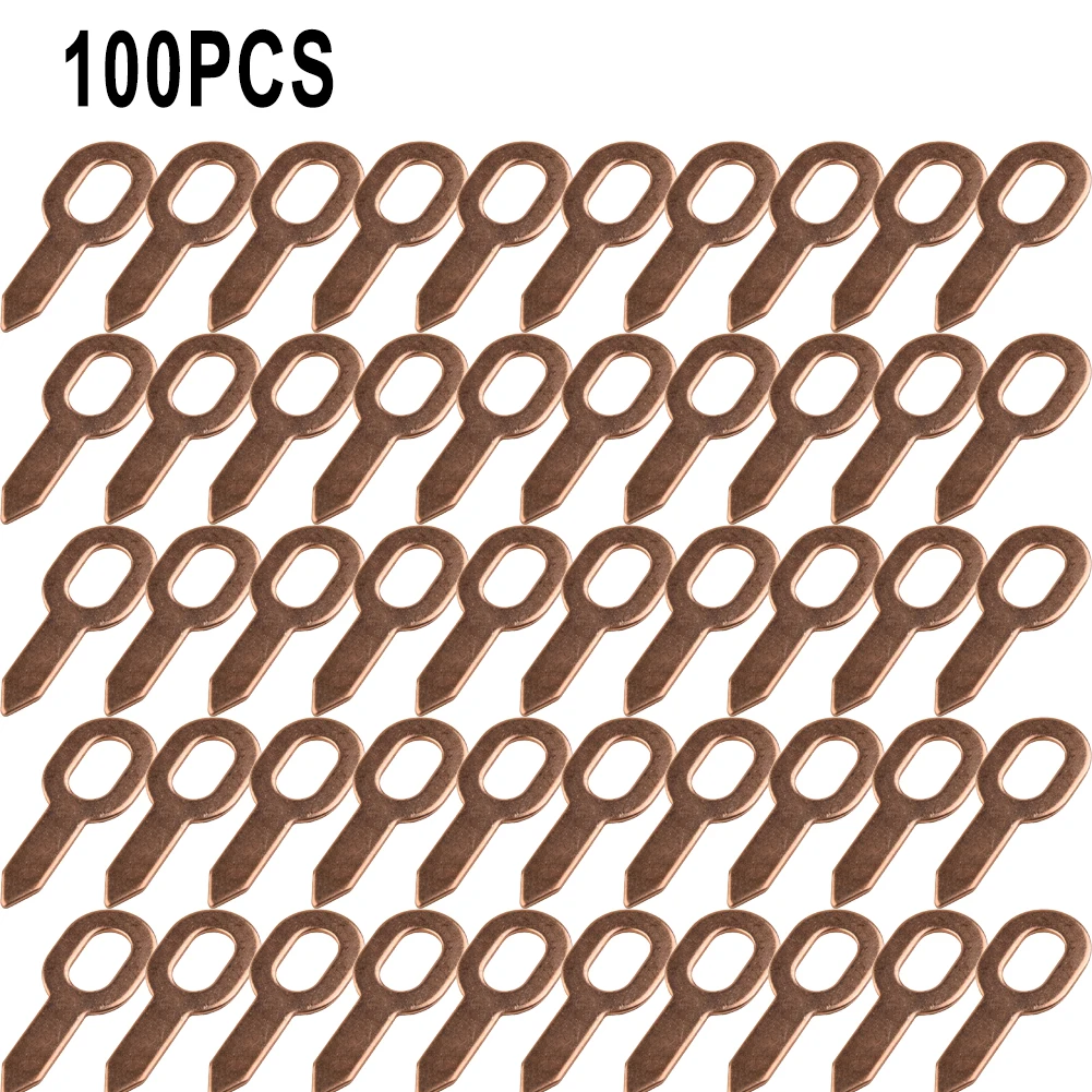100Pcs Twisted Dent Pulling Rings Hook Washer Stud Welding Kit Car Spotter Welder Accessori Comsumables Cuscinetti Ovali Piegati