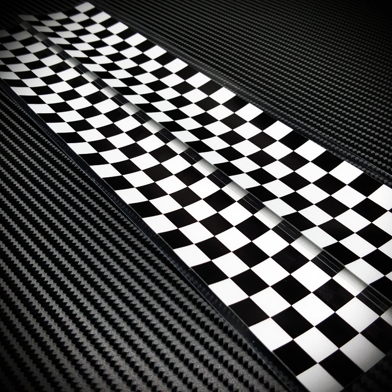 Black and White Squa Car Stickers Waterproof Checkered Vinyl Decal For Car Motorcycle Body Glue Sticker