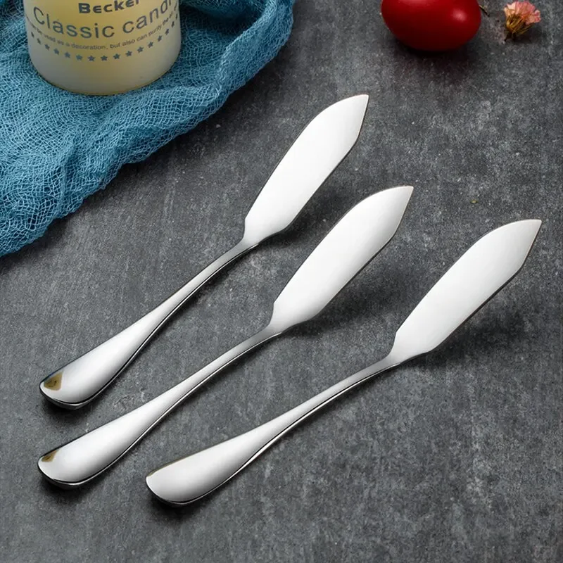 6pcs Stainless Steel Butter Knife Cheese Dessert Jam Knifes Cream Bread Cutter Kitchen Tools Knives Butter Spread