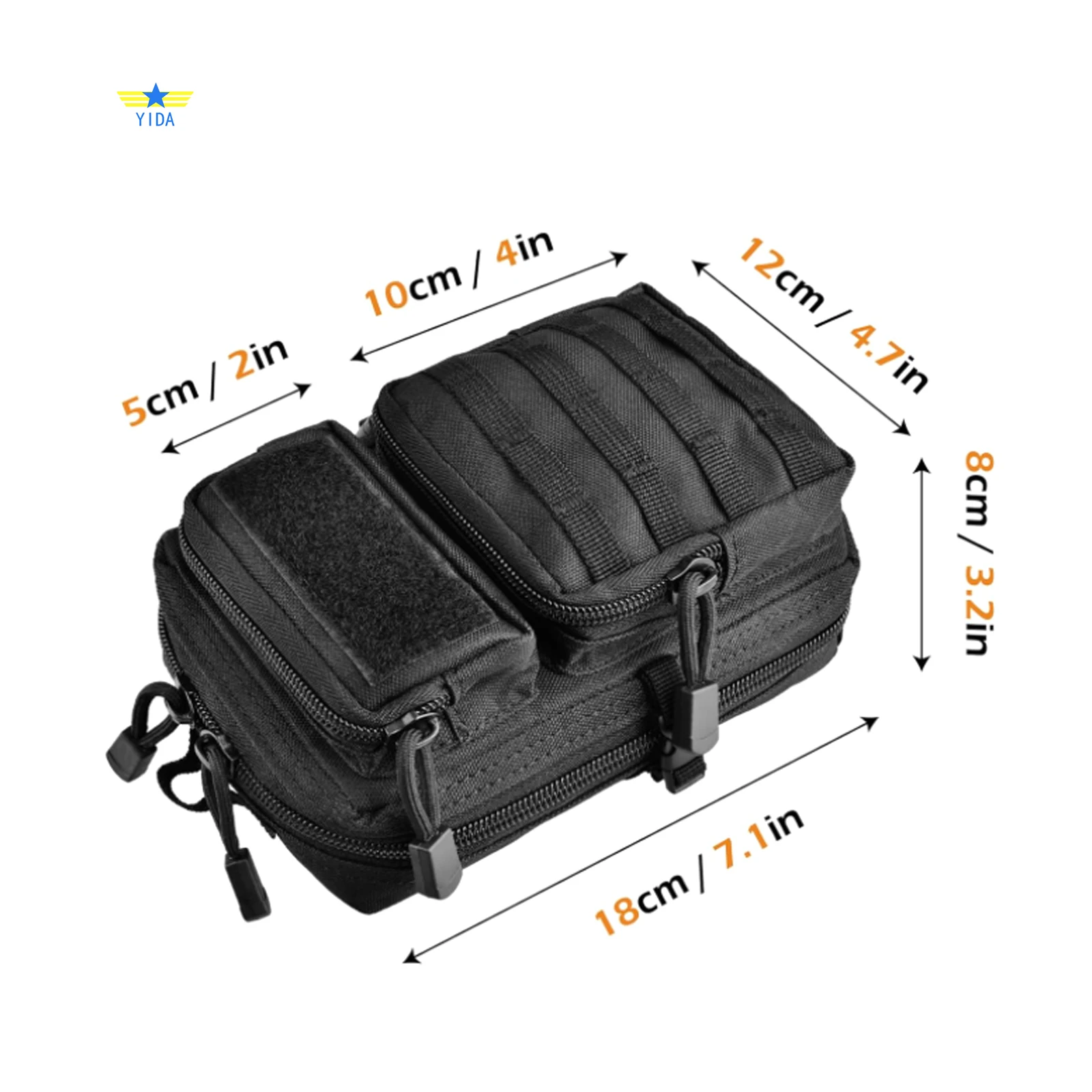 Belt Bag Molle Bag Tactical Bag Mobile Phone Outdoor Sports Cycling Hiking Nylon High Quality Waterproof 3