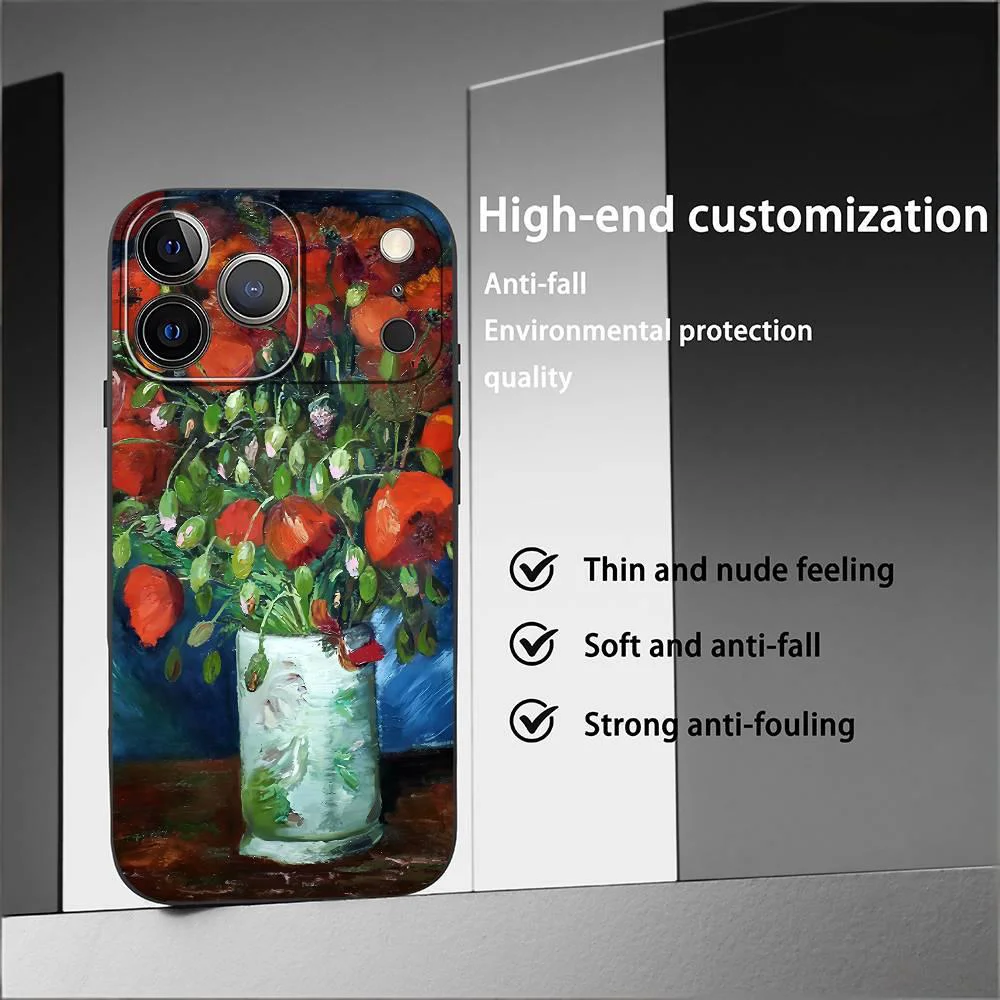 Vintage Van Gogh Oil Painting Phone Case - Elegant Shockproof Cover