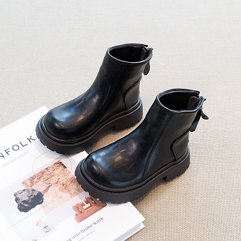 Girls Ankle Boots Autumn Winter Breathable Non Slip Kids Boots