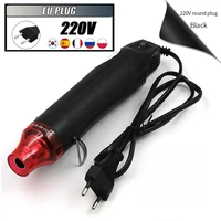 Pistolet à air chaud 220V norme UE pour réparation de téléphones portables, support de soudage, séchoir à cheveux, pistolet thermique 300W pour rétrécissement de plastique 1