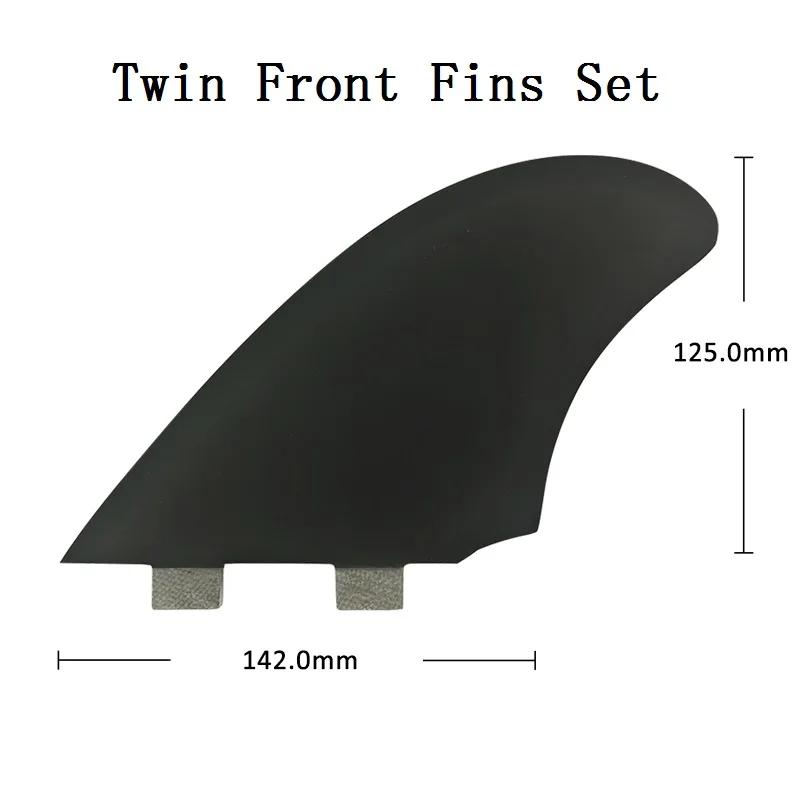 Twin/Quad Set Funboard Fins UPSURF FCS Fins 4pcs Surfboard Big Honeycomb Fiberglass Surfing Fin Rear Twin Side
