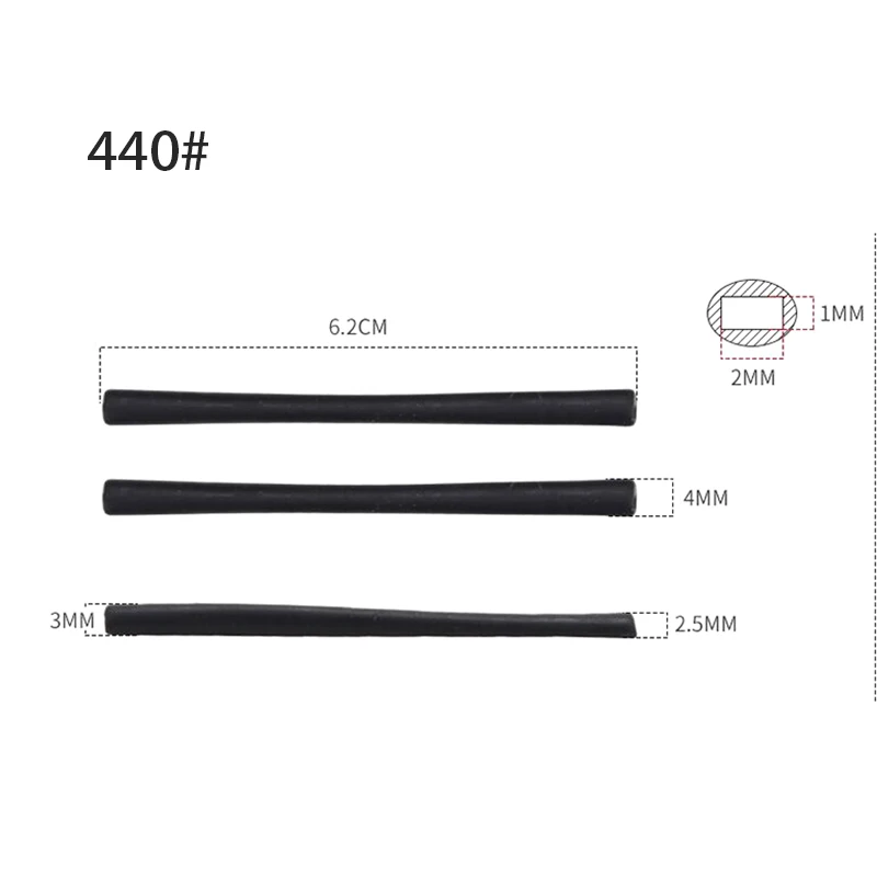 10pairs/20pcs Eyeglasses soft silicone temple tip Black Glasses Silicone tip repair replacement accessory 5