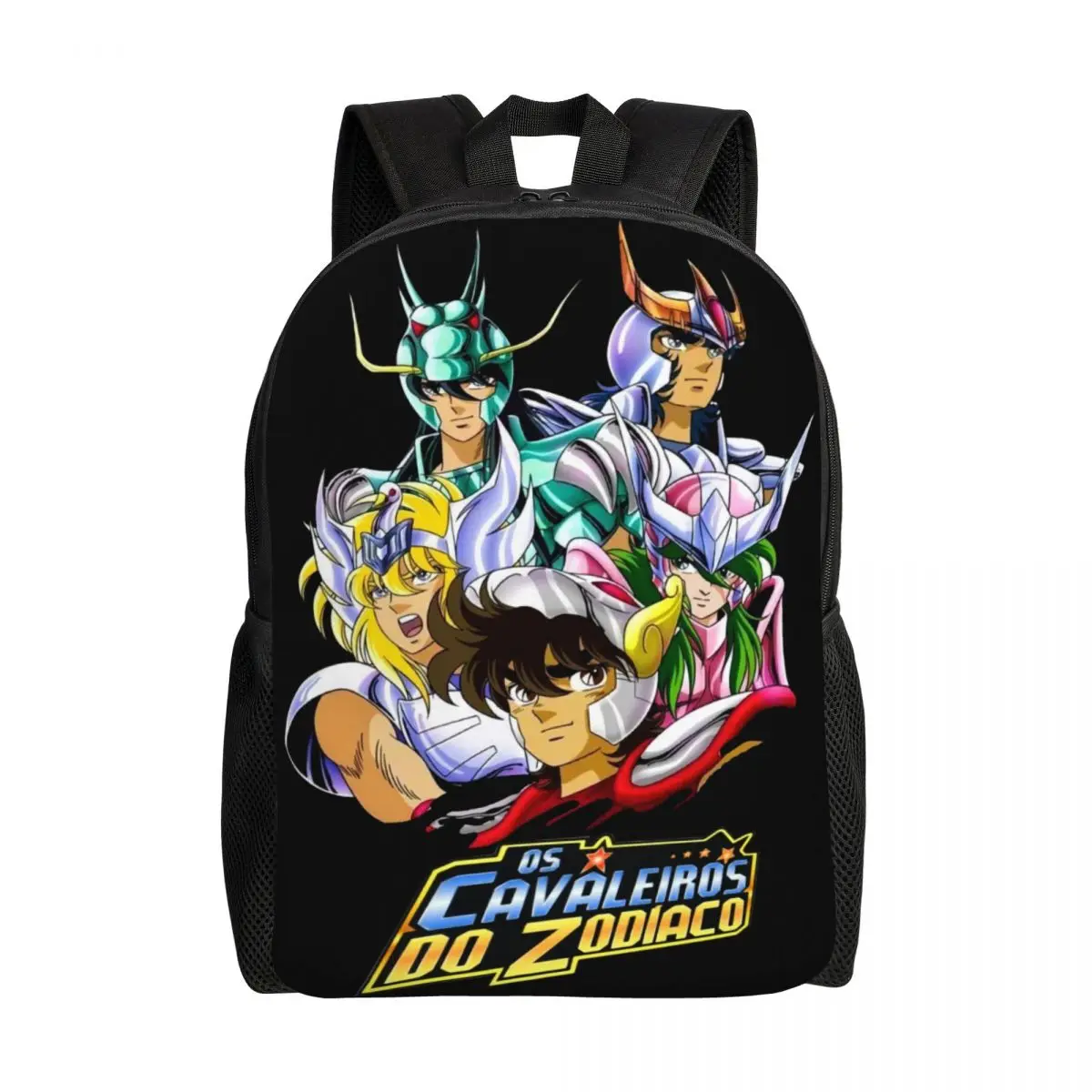 

Saint Seiya Knights Of The Zodiac Backpack for Women Men Waterproof College School Cartoon Manga Bag Printing Bookbags