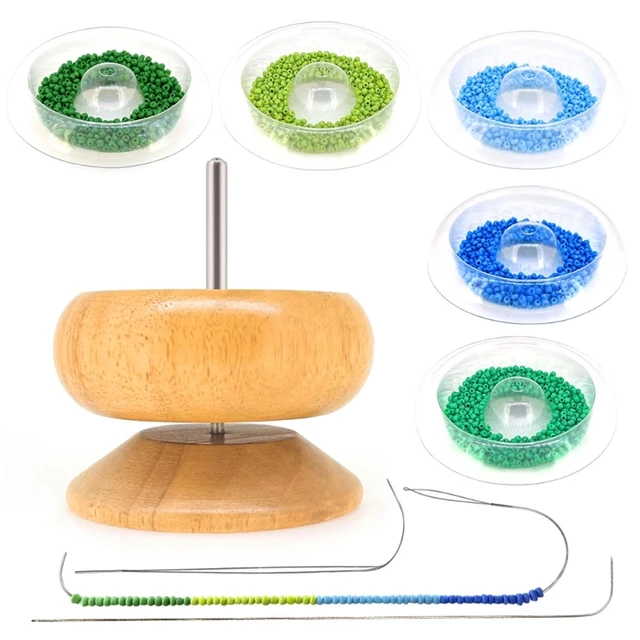 Electric Bead Spinner Kit Loader with Needles Adjustable Speed Quickly Spin  Beading Bowl for Bracelets Waist Bead Seed Bead Tool - AliExpress