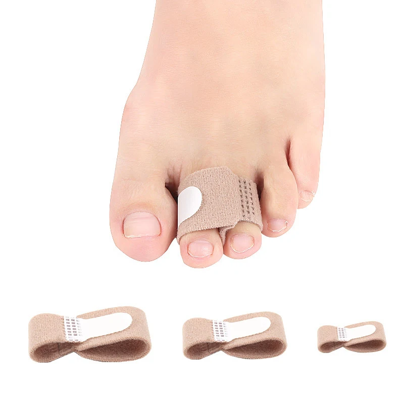 Toe Wraps Toe Tapes Toe Corrector for Overlapping Toe Hammer Toe Straighteners for Curled Toes Crooked Toes Hammer Toes Beige