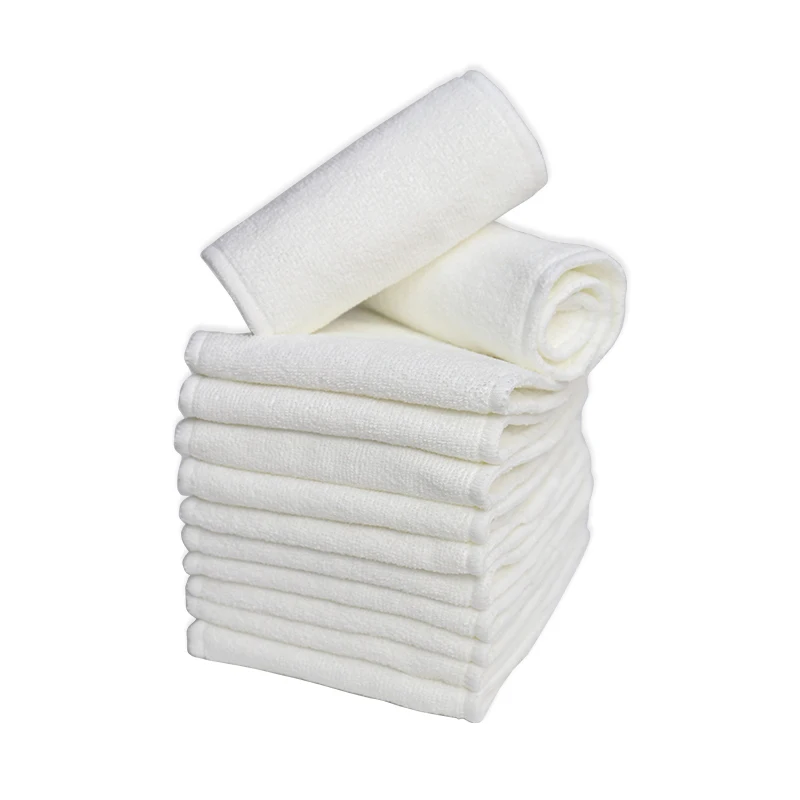 5pcs Diaper Inserts 3 Layers Microfiber Washable Reusable Inserts Super Water Absorbent for Cloth Diapers