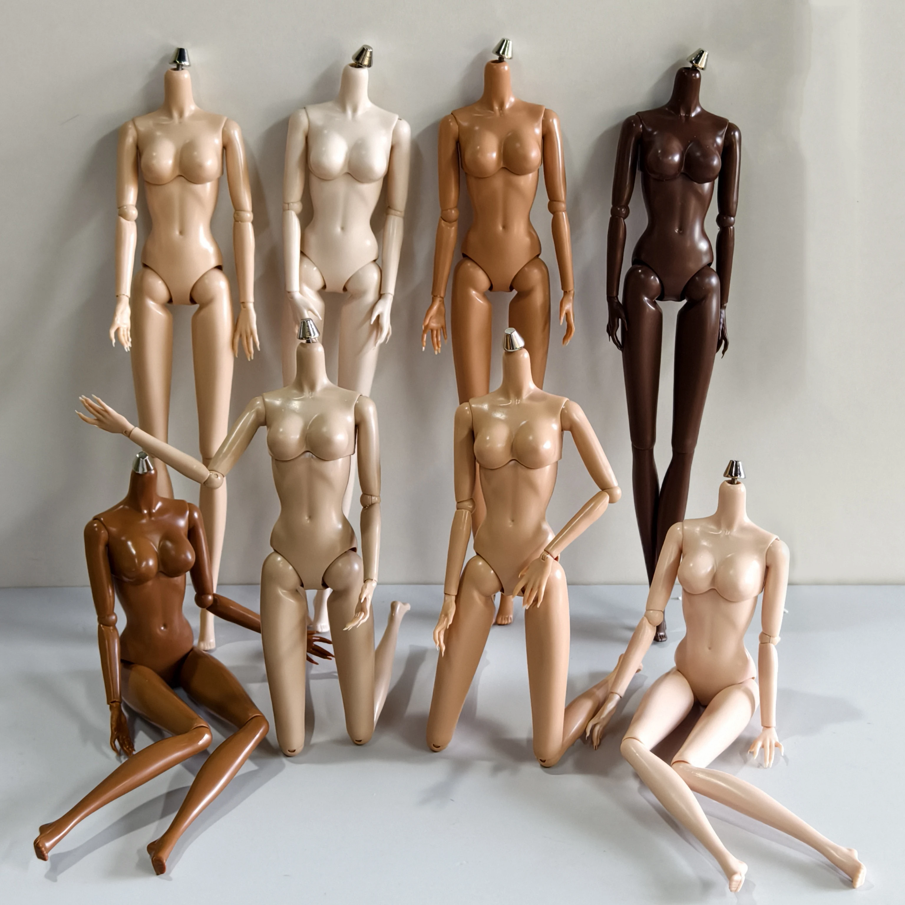 1/6 교체 바디 여성 화이트 베이지 브라운 블랙 FR/IT 인형 헤드에 대한 새로운 20 멀티 관절 이동식 바디