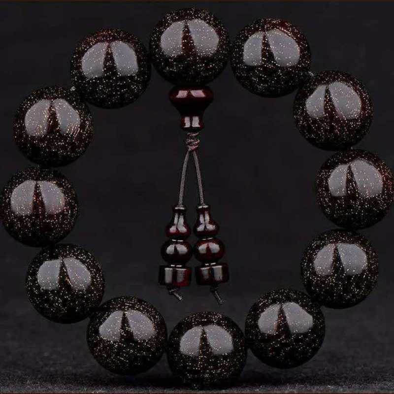 

Authentic Lobular Rosewood Buddha Beads Bracelet Old Materials Men and Women Domineering Collectables-Autograph Rosary