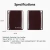 Men's Wallets RFID Blocking Genuine Leather Trifold Business Short Purse Wallet for Men with ID Window and Credit Card Holder 5