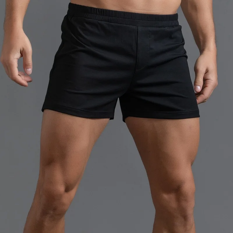 Lightweight Cotton Men's Casual Running Shorts Marathon Three-point Pants Fitness Training Pants Sports