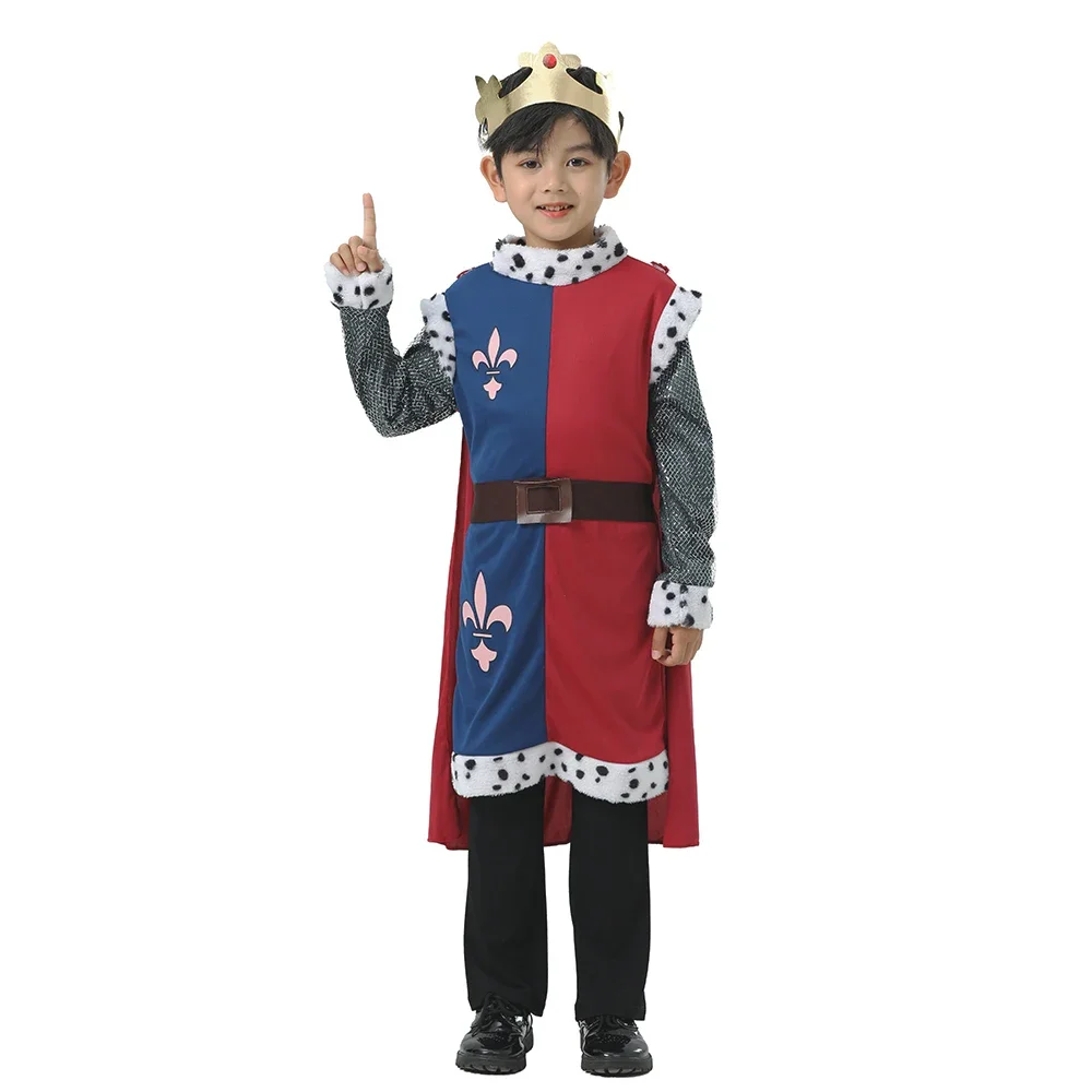 

Kids Medieval Royal Prince Outfit Medieval Knight King Halloween Birthday Fancy Dress Up Costumes Not Pants