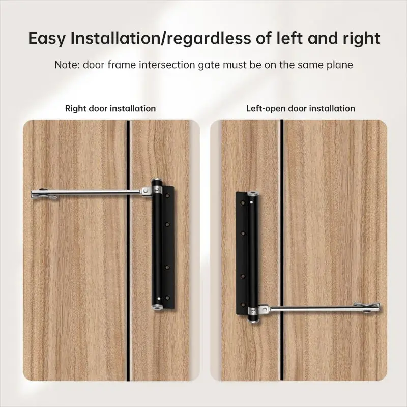 Adjustable Door Closers Surface Mounted Automatic Stainless Steel Spring Closing Door Closer Fire Rated Stopper Hardware door stopper door closer