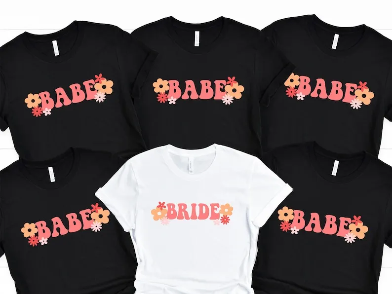 

Babe Shirt Bachelorette Party Engagement Bridal Party Bridal Gift Bride to be Wedding Short Sleeve Top Tees O Neck 100% cctton