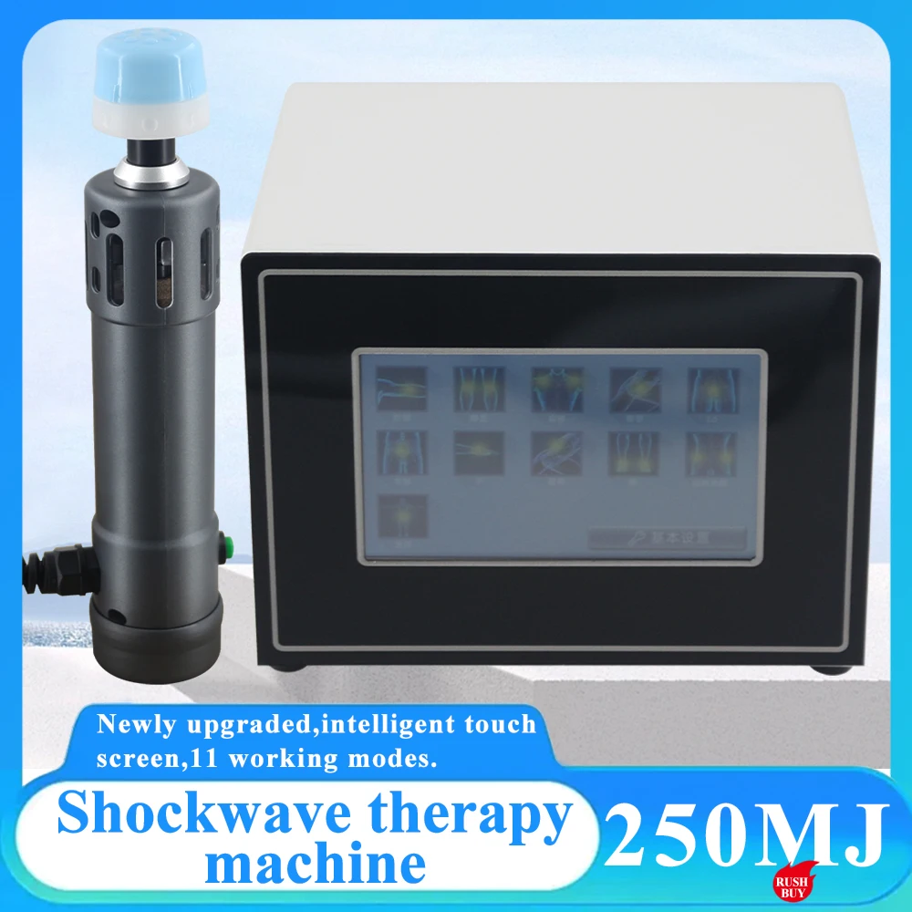 

Portable Shockwave Therapy Machine Chiropractic Tool 250MJ For 2 IN 1 ED Treatment Relieve Pain Professional Shock Wave Massager