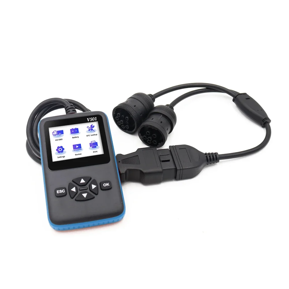 

Professional OBD2 Scanner Truck Diagnostic Tool For Mercedes Benz OBDII & EOBD Check Engine Code Reader Full System Scanner