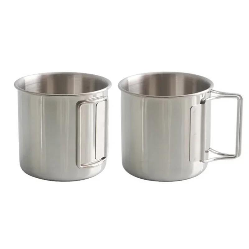 Outdoor Stainless Steel Cup Tourist Tableware Picnic Utensils Kitchen Equipment Travel Cooking Set Cookware Hiking