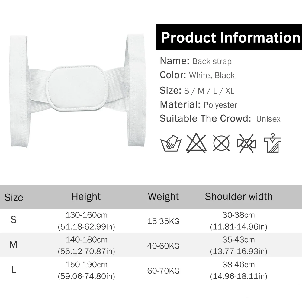 Back Posture Corrector Belt Adjustable Shoulde Neck Spine Reshape Body for Column Posture Correction for Women Men Straightener images - 6