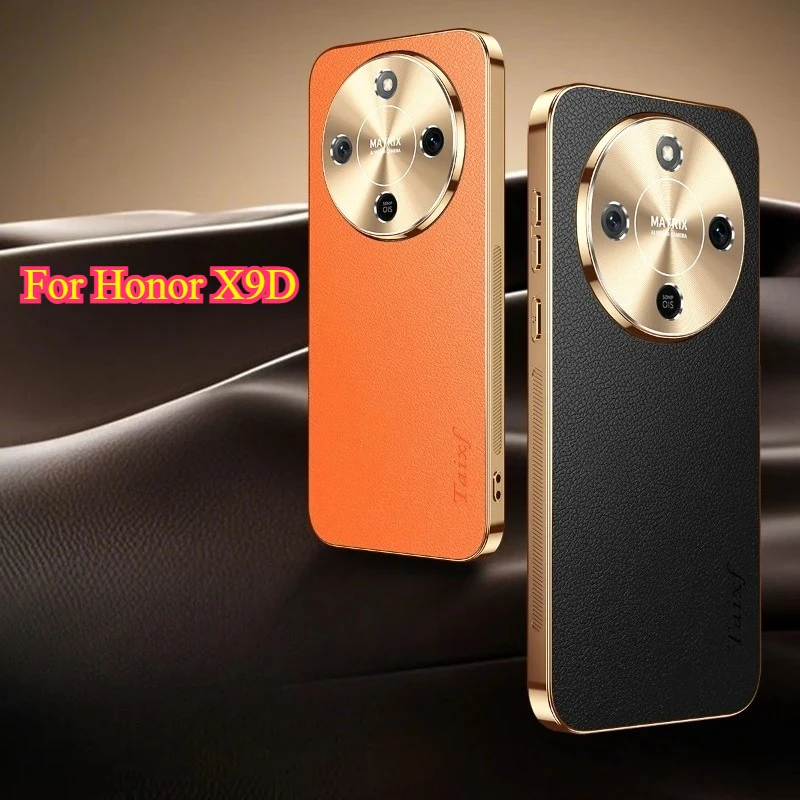 PU Leather Texture Lichee Pattern Plating Shockproof Case with Lens Protection and Bumper Shell