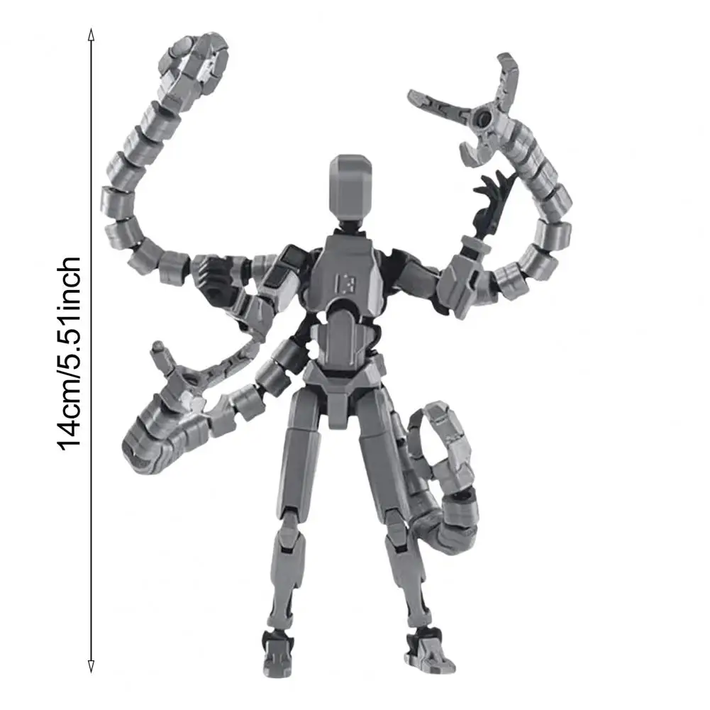 Figura d'azione robot con tentacoli lunghi Accessorio Giunti mobili Modello di robot stampato in 3D Figurina fittizia articolata giocattolo - immagine 6