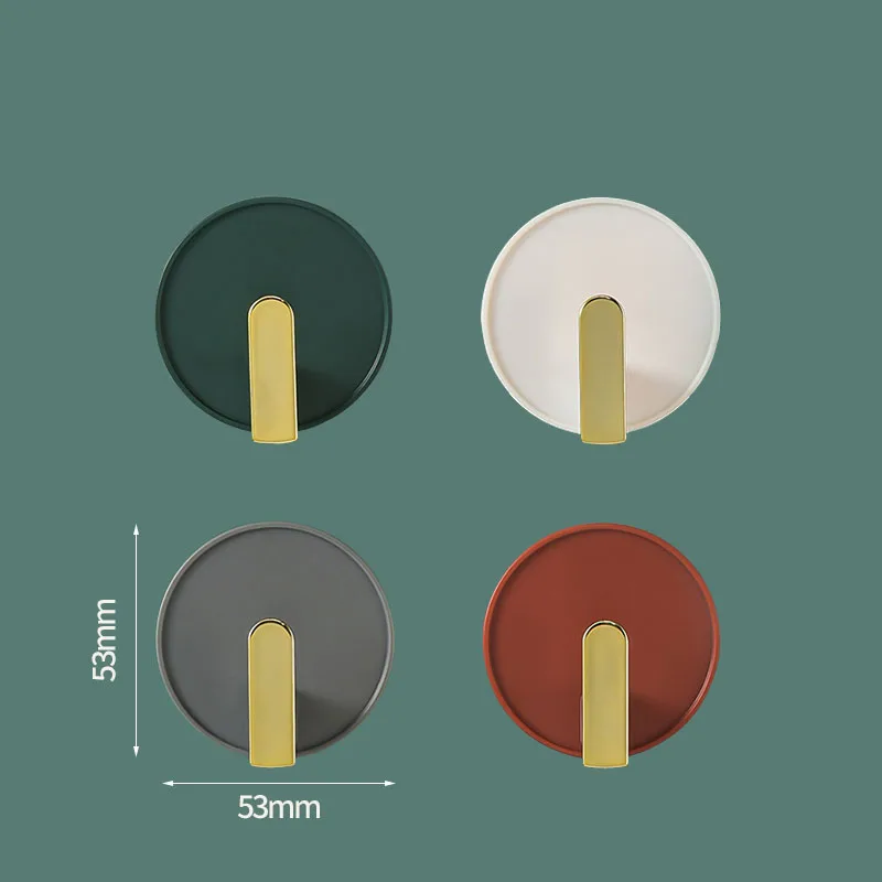 

4Pcs Multicolor Non-Punching Non-Marking Strong Viscose Hook Behind The Load-Bearing Door Kitchen Bathroom Resin Wall Hanging