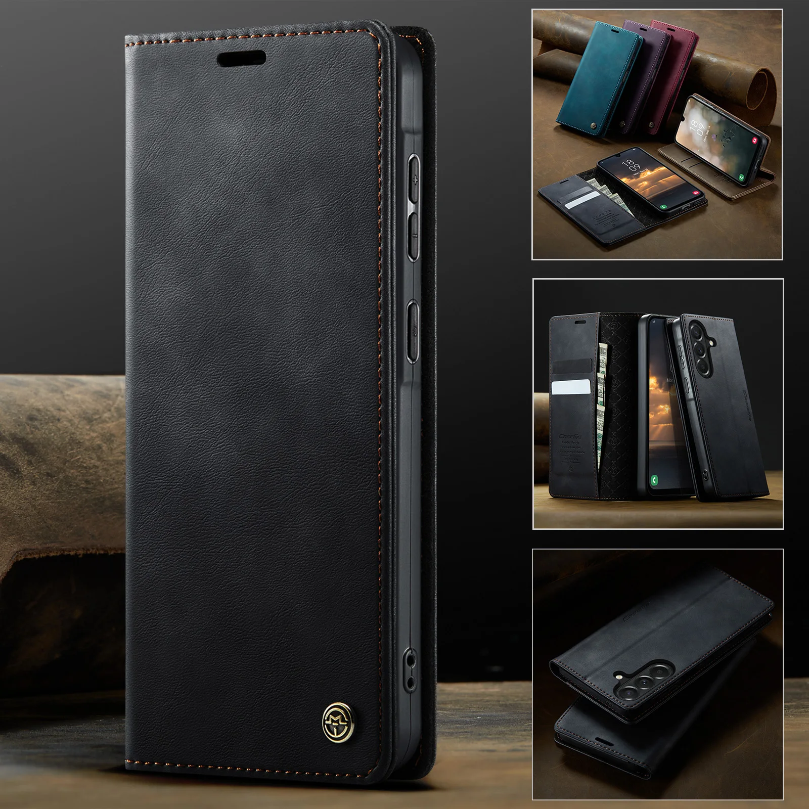 Luxurious Flip Leather Wallet Phone Case