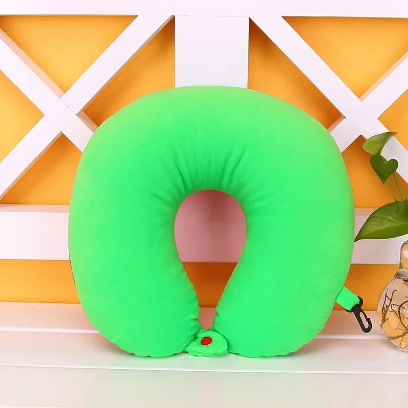 HazyBeauty U Shape Memory Foam Pillow Plane Fruits Watermelon Shape Traveling Airplane Pillow U-shape Neck Pillows 28x30cm 4