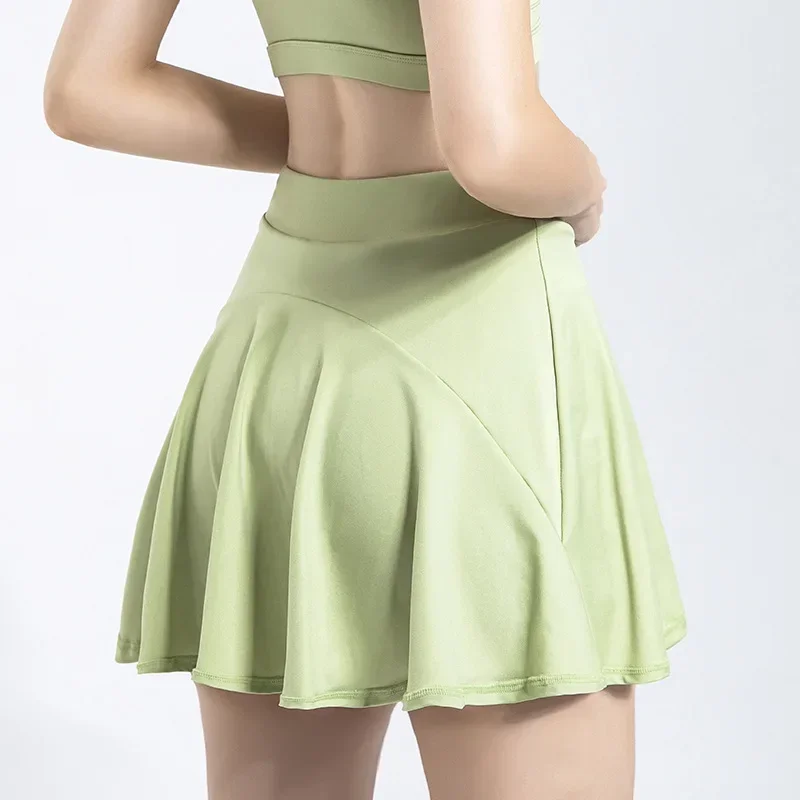Women Sports Shorts Skirts Tennis Dance Fitness Quick Drying Female Tennis Running Skirt Active Athletic Yoga Fitness Skirts
