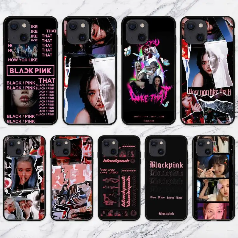 Чехол Kpop-BLACKPINKs-Girls для iPhone 11 12 Mini 13 Pro XS Max X 8 7 6s Plus 5 SE XR |