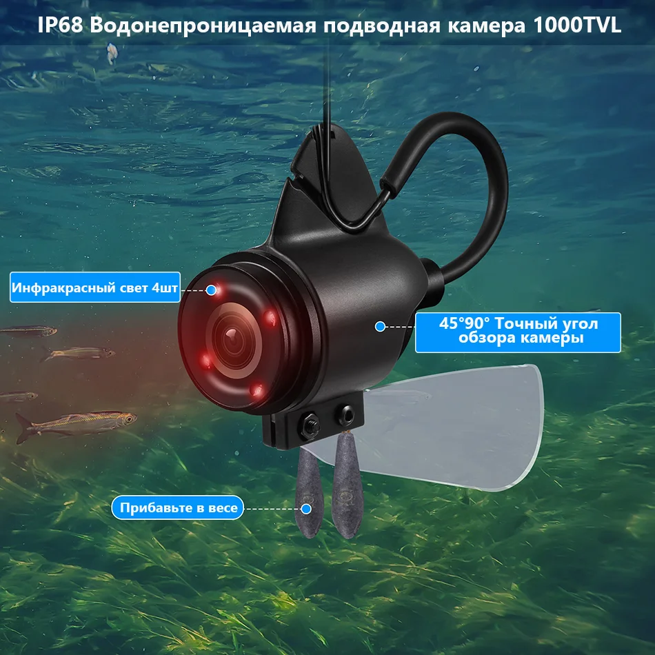 4315 Underwater fishing camera,4.3 inch 480P Ice Fishing camera