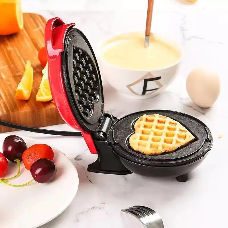 Mini Pancakes Maker Machine Chaffle Maker Waffle Machine For Breakfast  Non-stick Multifunctional Kitchen Small Appliance Eggs - AliExpress