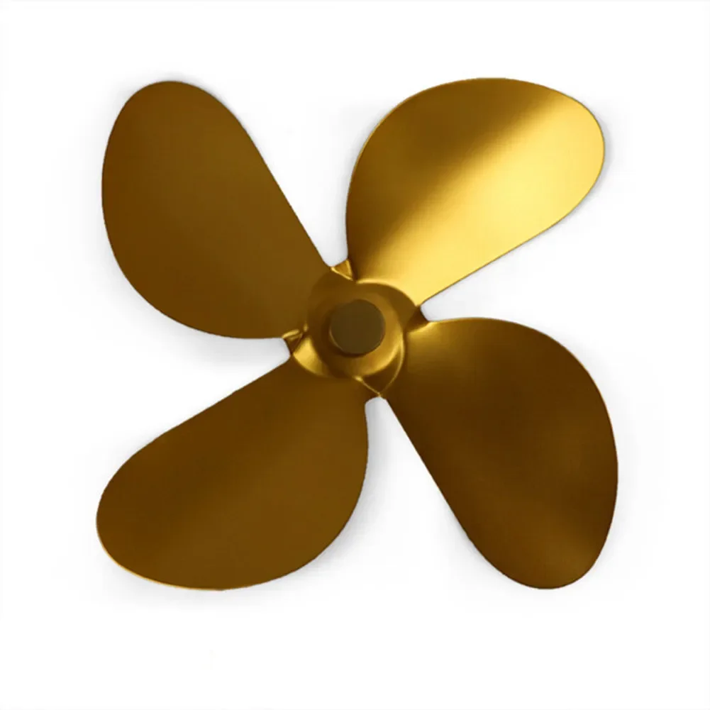 4 Leaf Fans Attachment Thermal Power Fireplace Fan Blade Fan Heat Powered Stove For Log Burner Fireplace Home Eco Friendly