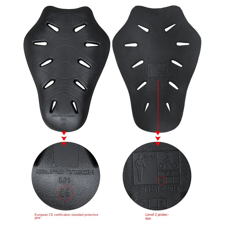 Motorcycle Protective Gear CE Level 2 Certification Back Protector Thicken Elasticity Rider Armor Chest Spine Pads