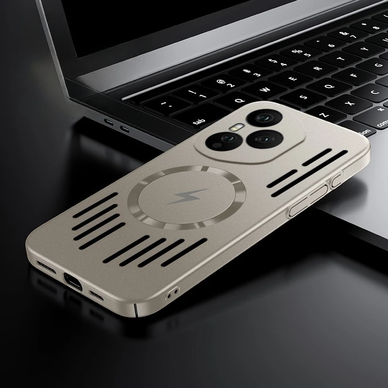 Ultra-Thin Magnetic Case with Heat Dissipation and Metallic Finish