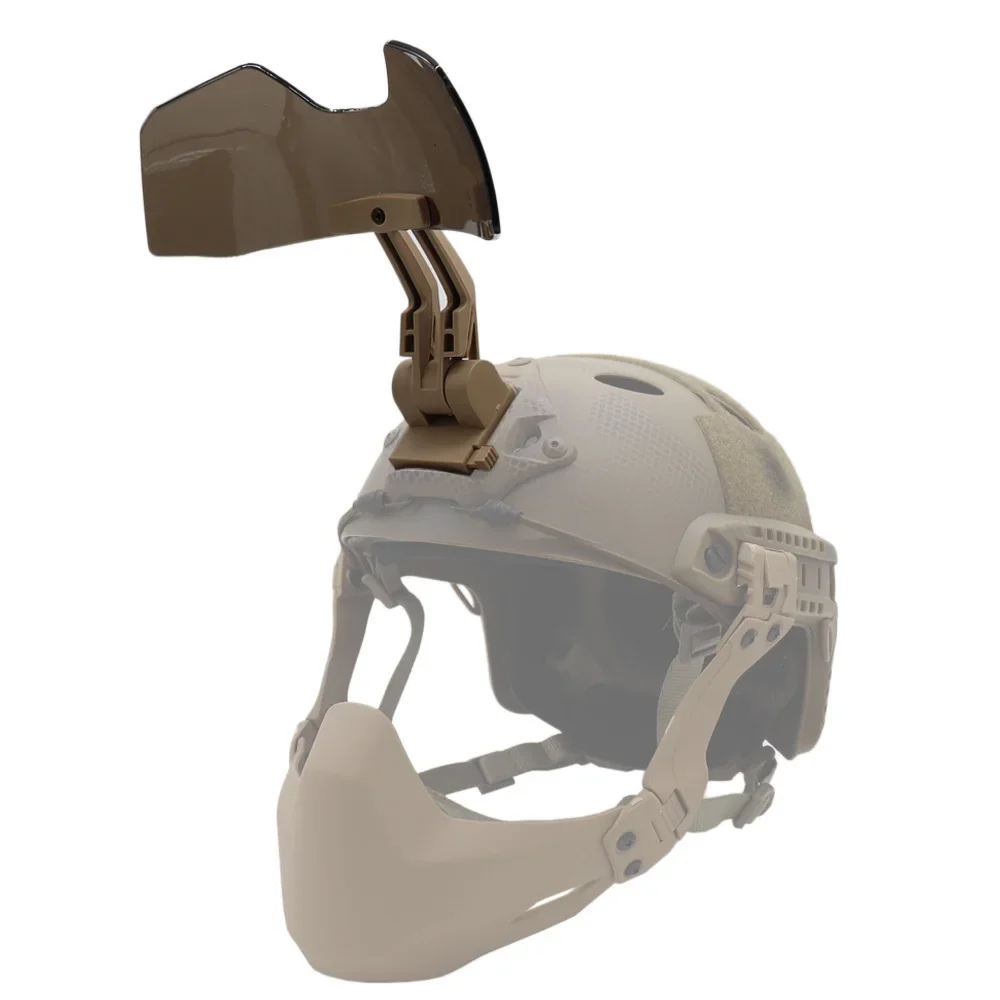 Tactical FAST Helmet Half Mask Flip Goggle Hunting Airsoft Paintball Protective Masks Helmet Gear Accessories