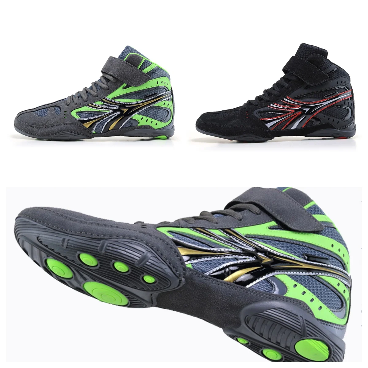 Professional Unisex Boxing Shoes Breathable Wear-Resistant Non-Slip Wrestling Shoes Fighting Sneakers Gym Training Footwear